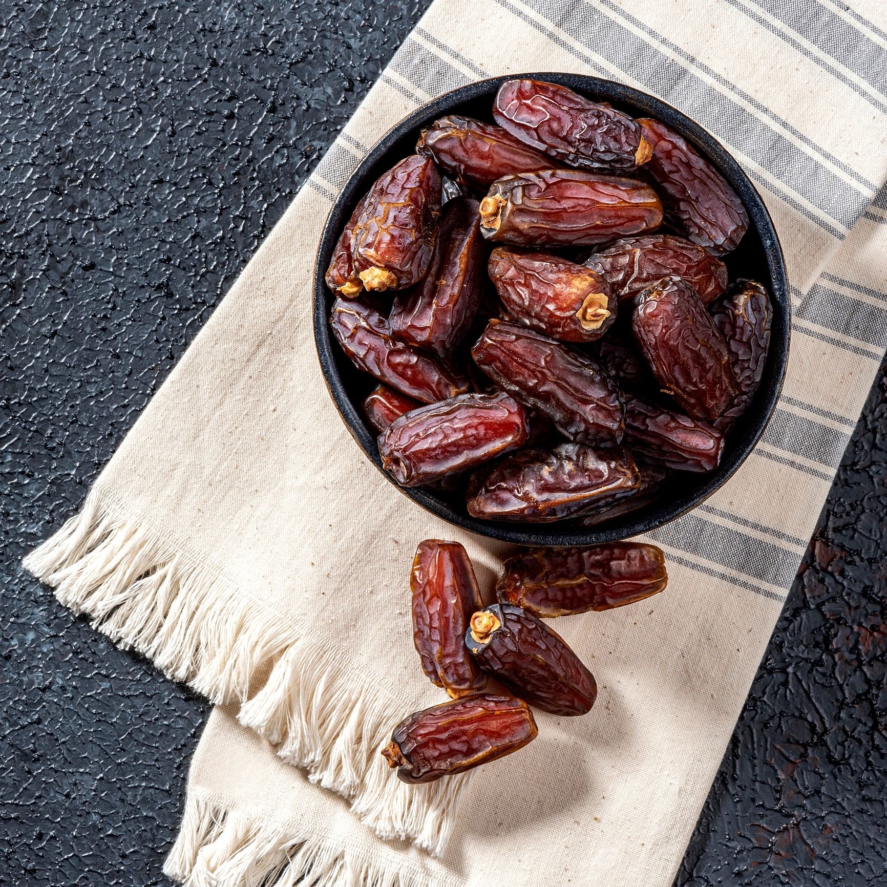 Bowl of premium dates for GLOW category collection