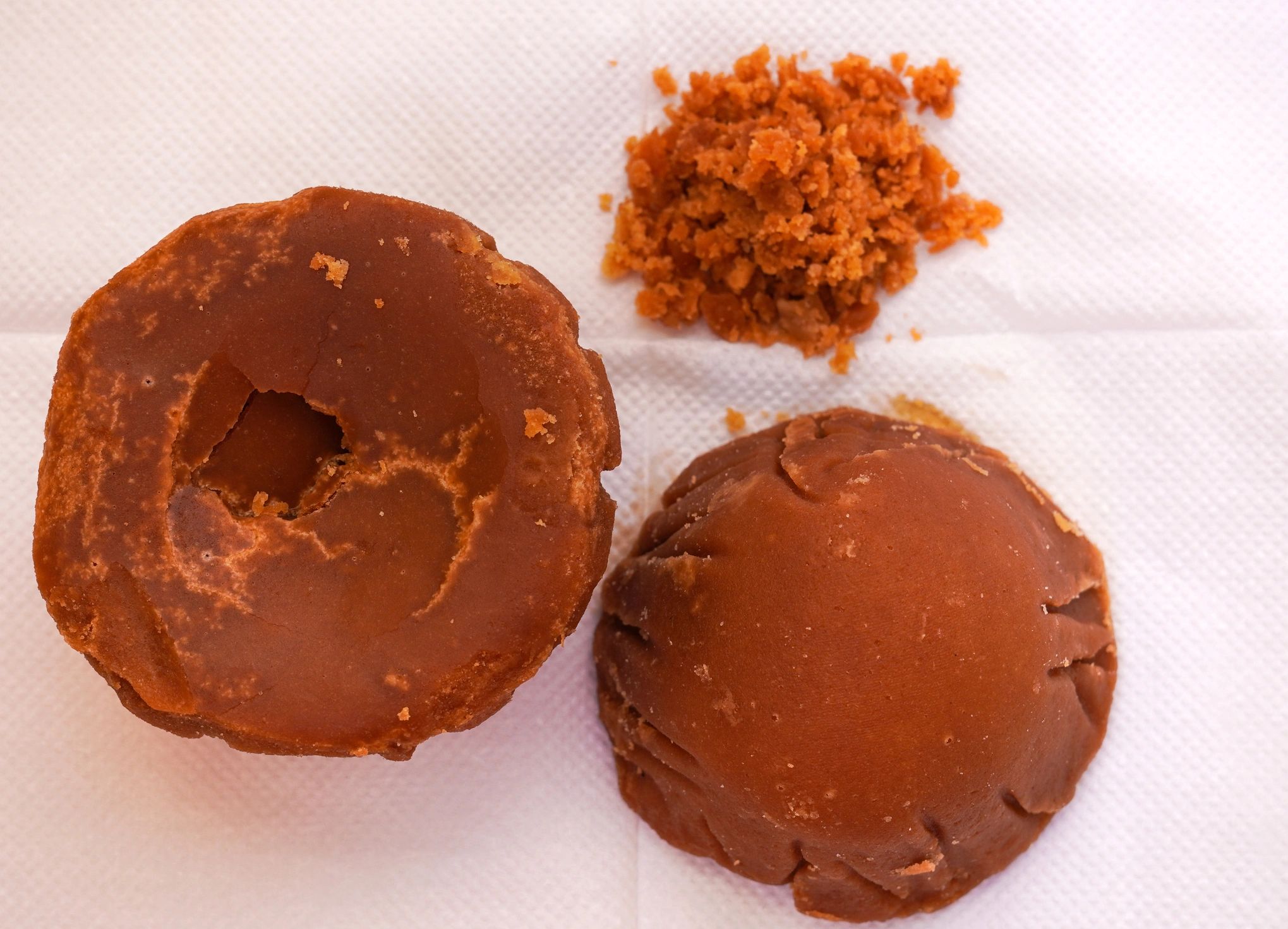 Artisan jaggery styled on a wooden surface